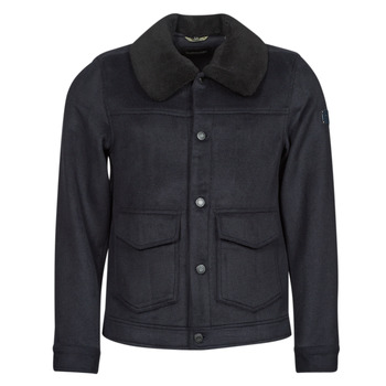 Îmbracaminte Bărbați Paltoane Scotch & Soda SHERPA-TRIMMED WOOL Albastru