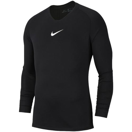 Îmbracaminte Bărbați Tricouri cu mânecă lungă  Nike Dry Park First Layer Longsleeve Negru