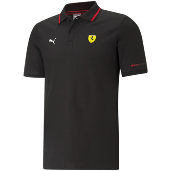 Îmbracaminte Bărbați Tricou Polo mânecă scurtă Puma Scuderia Ferrari Race Polo Negru