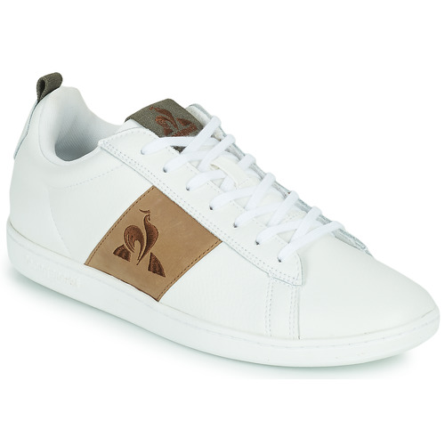 Pantofi Bărbați Pantofi sport Casual Le Coq Sportif COURTCLASSIC WORKWEAR LEATHER Alb / Maro