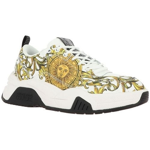 Pantofi Bărbați Sneakers Versace Jeans Couture 72YA3SF6 Alb