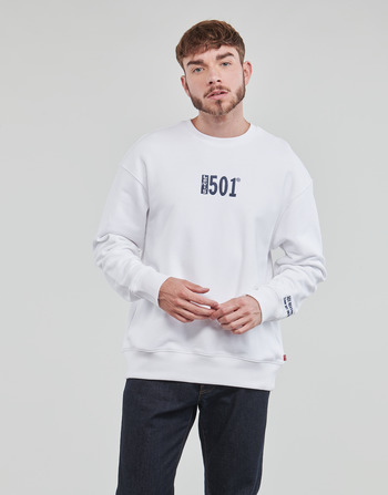 Îmbracaminte Bărbați Hanorace  Levi's RELAXD GRAPHIC CREW White