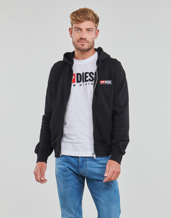 Îmbracaminte Bărbați Hanorace  Diesel S-GINN-HOOD-ZIP-DIV Negru