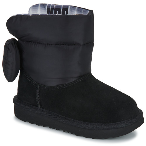 Pantofi Fete Cizme de zapadă UGG BAILEY BOW MAXI Negru