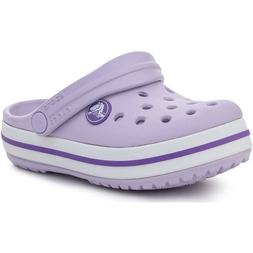 Pantofi Fete Sandale Crocs Crocband Kids Clog T 207005-5P8 violet