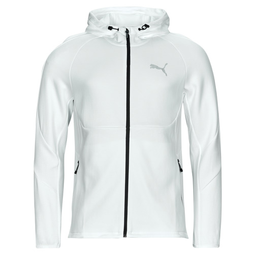 Îmbracaminte Bărbați Hanorace  Puma EVOSTRIPE FULL ZIP HOODIE Alb