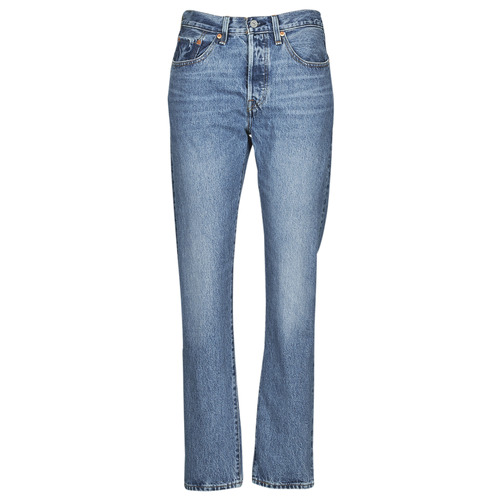 Îmbracaminte Femei Jeans boyfriend Levi's 501® CROP Albastru