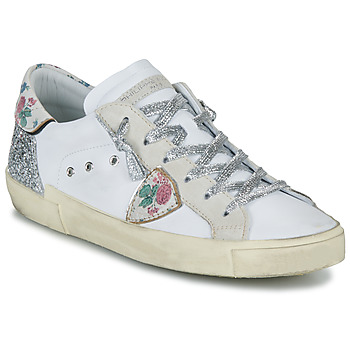 Pantofi Femei Pantofi sport Casual Philippe Model PRSX LOW WOMAN Alb / Roz