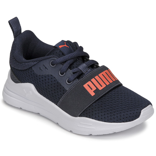 Pantofi Băieți Pantofi sport Casual Puma PS PUMA WIRED RUN Albastru / Roșu