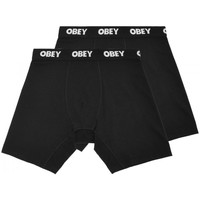 Lenjerie intimă Bărbați Boxeri Obey Established work 2 pack boxers Negru