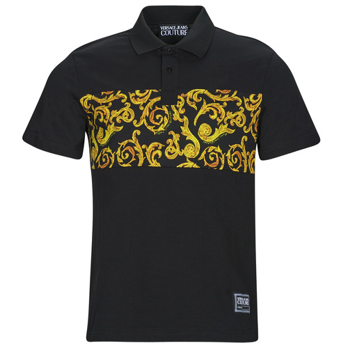 Îmbracaminte Bărbați Tricou Polo mânecă scurtă Versace Jeans Couture GAG627-899 Negru