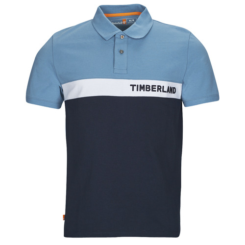 Îmbracaminte Bărbați Tricou Polo mânecă scurtă Timberland SS Millers River Colourblock Polo Reg Albastru / Albastru