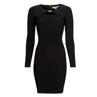 Îmbracaminte Femei Rochii scurte MICHAEL Michael Kors EMPIRE HW CUTOUT RIB DRS Negru