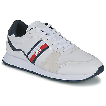 Pantofi Bărbați Pantofi sport Casual Tommy Hilfiger RUNNER EVO LEATHER Alb / Roșu / Bej