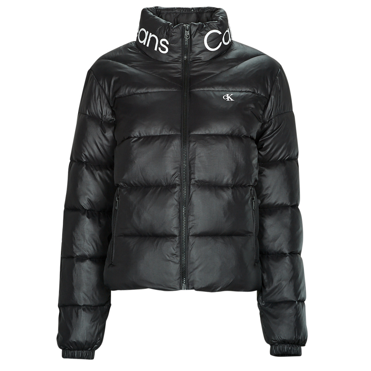 Îmbracaminte Femei Geci Calvin Klein Jeans FITTED LW PADDED JACKET Negru