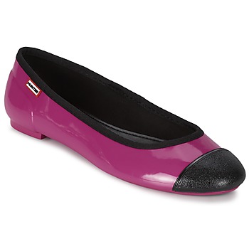 Pantofi Femei Balerin și Balerini cu curea Hunter ORIGINAL BALLET FLAT Malina