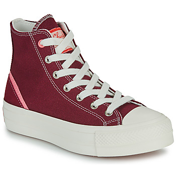 Pantofi Femei Pantofi sport stil gheata Converse CHUCK TAYLOR ALL STAR LIFT Bordo