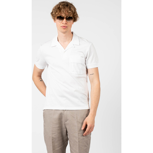 Îmbracaminte Bărbați Tricou Polo mânecă scurtă Antony Morato MMKS02130-FA100083 Alb