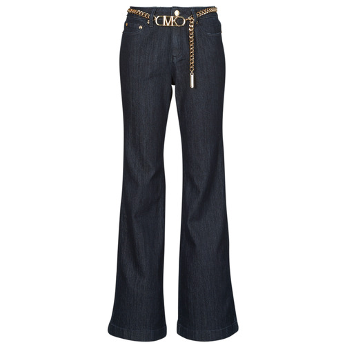 Îmbracaminte Femei Jeans flare / largi MICHAEL Michael Kors FLARE CHAIN BELT DNM JEAN Albastru / Brut