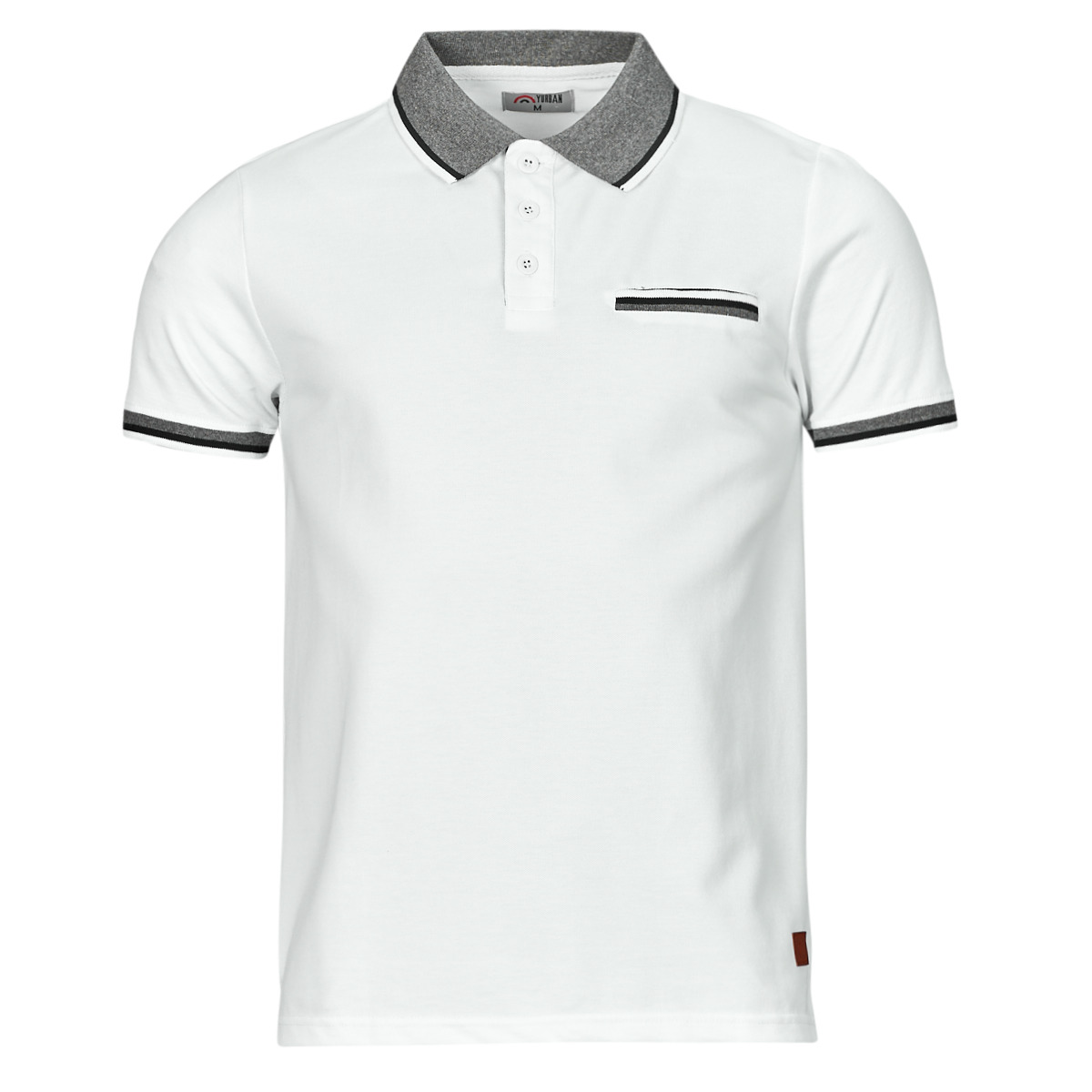 Îmbracaminte Bărbați Tricou Polo mânecă scurtă Yurban NEW-POLO-WHITE Alb