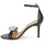 Pantofi Femei Sandale Lauren Ralph Lauren ALLIE FLOWER-SANDALS-HEEL SANDAL Negru / Alb