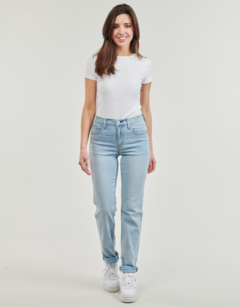 Îmbracaminte Femei Jeans drepti Levi's 724 HIGH RISE STRAIGHT Lightweight Albastru