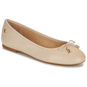 Pantofi Femei Balerin și Balerini cu curea Lauren Ralph Lauren JAYNA-FLATS-CASUAL Bej