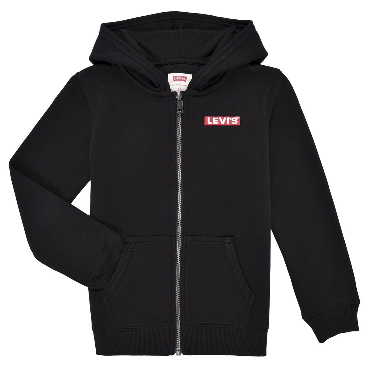 Îmbracaminte Băieți Hanorace  Levi's LVN BOXTAB FULL ZIP HOODIE Negru