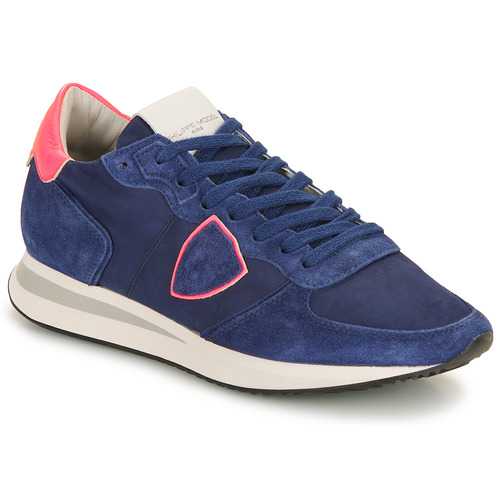 Pantofi Femei Pantofi sport Casual Philippe Model TRPX LOW WOMAN Albastru / Roz