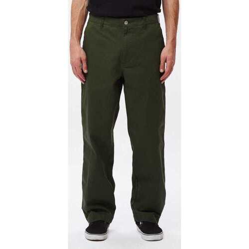 Îmbracaminte Bărbați Pantaloni  Obey Marshal utility pant verde