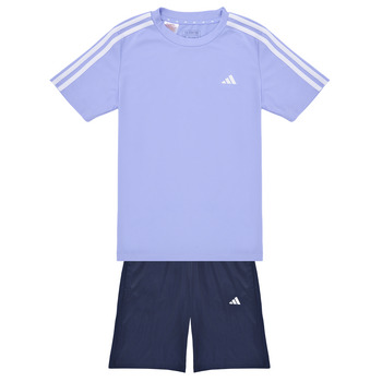 Îmbracaminte Băieți Echipamente sport Adidas Sportswear Train Essentials AEROREADY 3-Stripes Regular-Fit Training Set Albastru