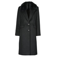 Îmbracaminte Femei Paltoane Guess NANCY FIT COAT FAUX FUR COLLAR Negru