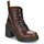 Pantofi Femei Botine Dr. Martens Jesy Dark Brown Classic Pull Up Maro