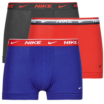 Lenjerie intimă Bărbați Boxeri Nike EVERYDAY COTTON STRETCH X3 Negru / Albastru / Roșu