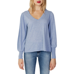 Îmbracaminte Femei Pulovere Only MINA SEAWOOL L/S V-NECK PULLOVER KNT 15250886 albastru