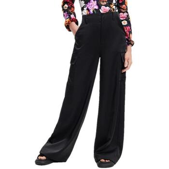 Îmbracaminte Femei Pantaloni fluizi și Pantaloni harem Desigual PANT THELMA 23SWPW13 Negru