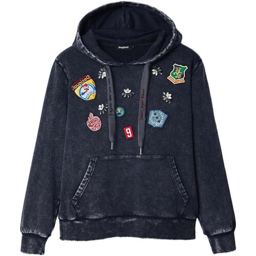 Îmbracaminte Femei Hanorace  Desigual SWEAT STAMPS 22WWSK56 Negru