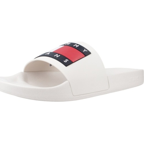 Pantofi Bărbați  Flip-Flops Tommy Jeans POOL SLIDE ESS Alb