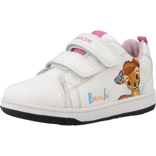 Pantofi Fete Sneakers Geox B NEW FLICK GIRL Alb