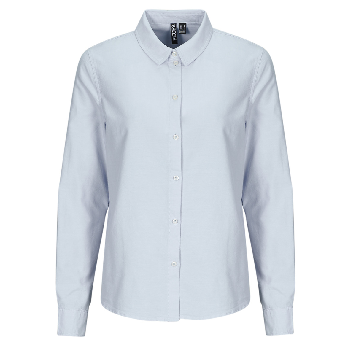 Îmbracaminte Femei Cămăși și Bluze Pieces PCIRENA LS OXFORD SHIRT Alb / Albastru