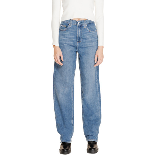 Îmbracaminte Femei Jeans drepti Calvin Klein Jeans HIGH RISE LOOSE J20J223643 albastru