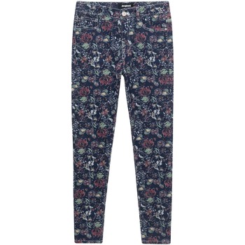 Îmbracaminte Femei Pantaloni fluizi și Pantaloni harem Desigual PANT 21SWPN04 albastru