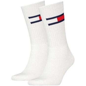 Accesorii Bărbați Sosete Tommy Hilfiger 2 Pack Flag Logo Socks White Alb