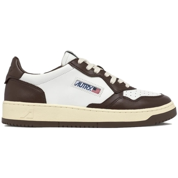 Pantofi Bărbați Pantofi sport Casual Autry Medalist Low Bicolor - White/Chestnut Alb