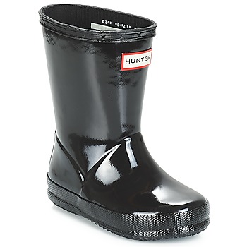 Pantofi Copii Cizme de cauciuc Hunter KIDS FIRST CLASSIC GLOSS Negru