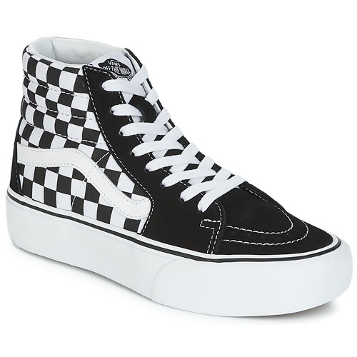 Pantofi Femei Pantofi sport stil gheata Vans SK8-Hi PLATFORM 2.1 Negru / Alb