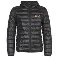 Îmbracaminte Bărbați Geci Emporio Armani EA7 TRAIN CORE ID M DOWN LIGHT Negru / Auriu