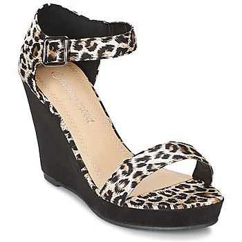 Pantofi Femei Sandale Moony Mood EVONGA Negru / Leopard