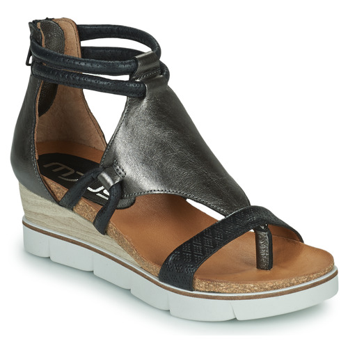 Skor Dam Sandaler Mjus TAPASITA Svart / Silver