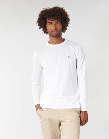 textil Herr Långärmade T-shirts Lacoste TH6712 Vit